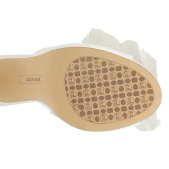 Ivory Bridal Flower Heels - Picture 5 of 13